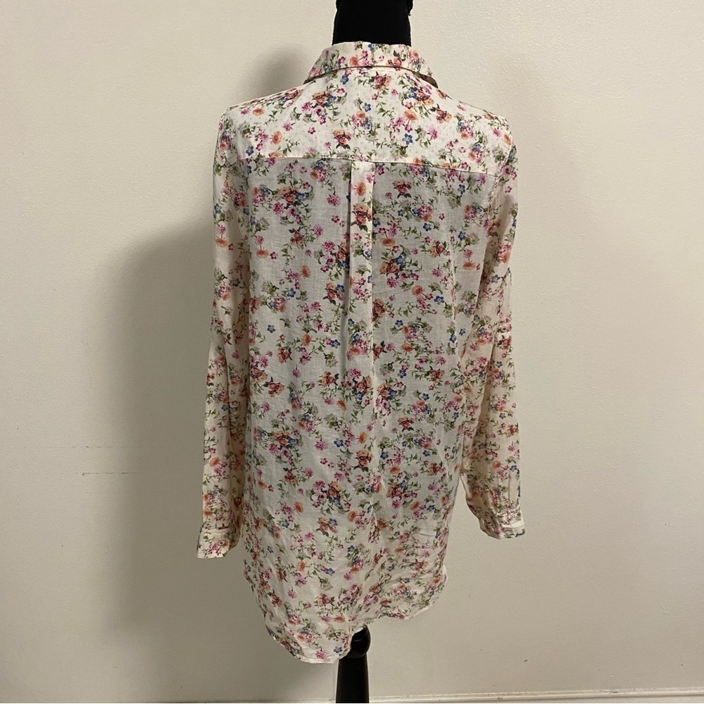 Promod Button up Floral print Shirt Size Medium - Picture 3 of 17